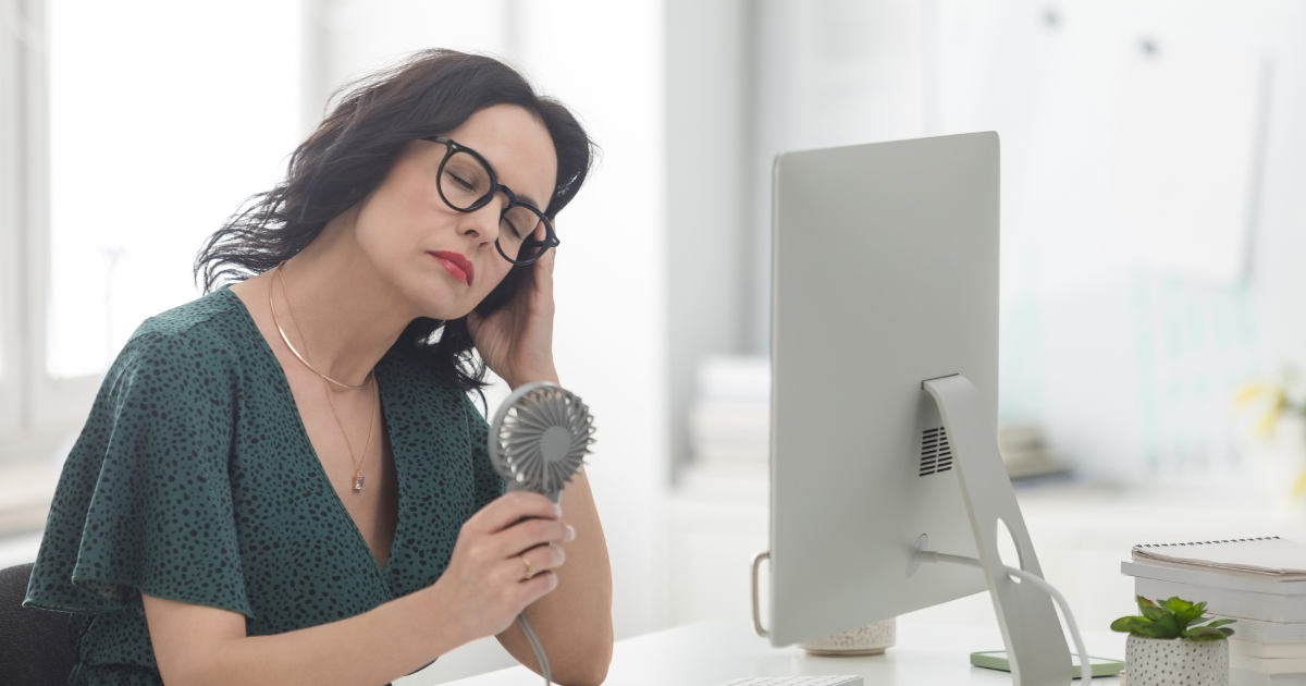 Hot flashes disrupting your workday?