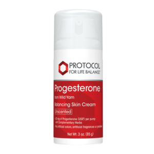 Progesterone in a pump bottle